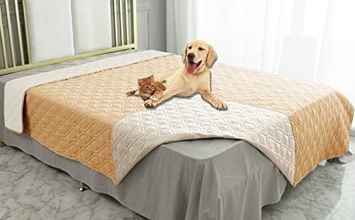 Waterproof Dog Bed Cover Pet Blanket for Furniture Bed Couch Sofa Reversible
