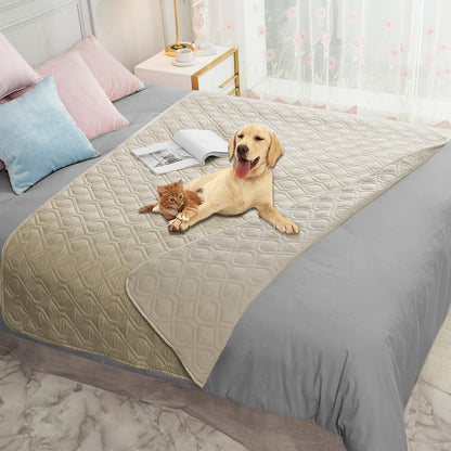Waterproof Dog Bed Cover Pet Blanket for Furniture Bed Couch Sofa Reversible