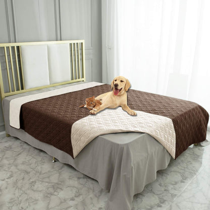 Waterproof Dog Bed Cover Pet Blanket for Furniture Bed Couch Sofa Reversible