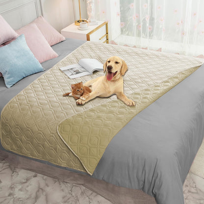 Waterproof Dog Bed Cover Pet Blanket for Furniture Bed Couch Sofa Reversible