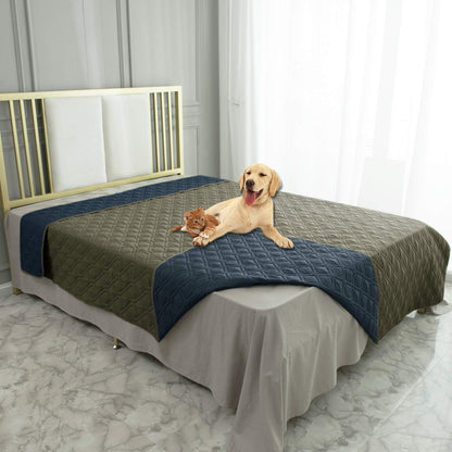 Waterproof Dog Bed Cover Pet Blanket for Furniture Bed Couch Sofa Reversible