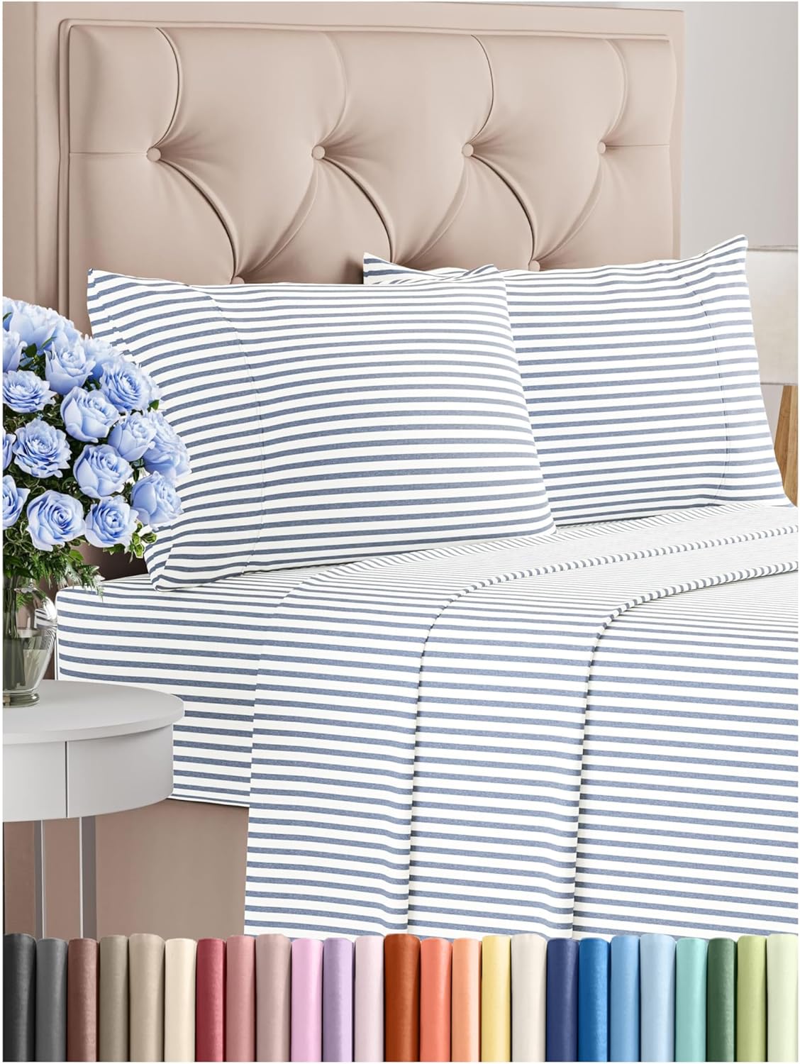 Queen Size 4 Piece Sheet Set - Comfy Breathable & Cooling Bed Sheets Set - Hotel Luxury Bedding for Women, Men, Kids & Teens - Deep Pockets, Easy Secure Fit, Soft and Wrinkle Free - Oeko-Tex - White