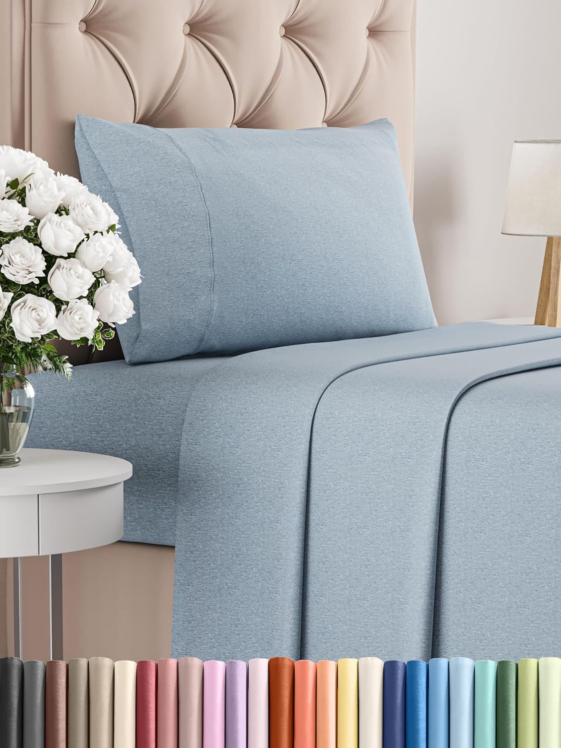 Queen Size 4 Piece Sheet Set - Comfy Breathable & Cooling Bed Sheets Set - Hotel Luxury Bedding for Women, Men, Kids & Teens - Deep Pockets, Easy Secure Fit, Soft and Wrinkle Free - Oeko-Tex - White