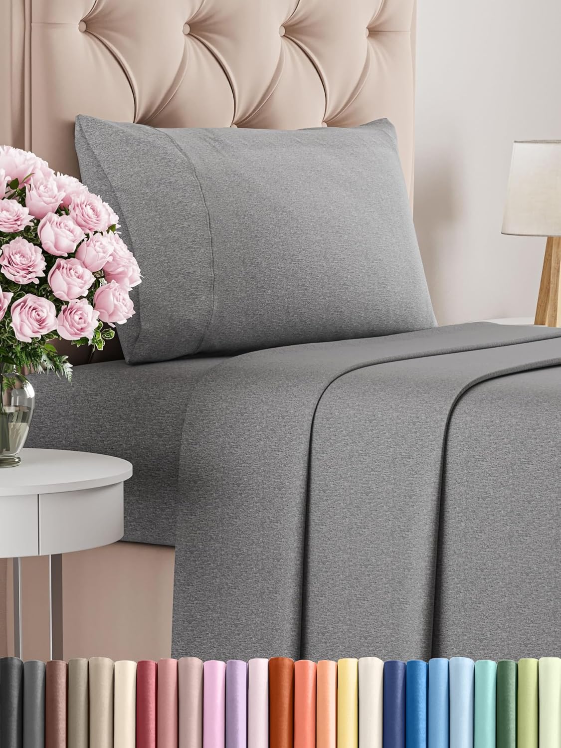 Queen Size 4 Piece Sheet Set - Comfy Breathable & Cooling Bed Sheets Set - Hotel Luxury Bedding for Women, Men, Kids & Teens - Deep Pockets, Easy Secure Fit, Soft and Wrinkle Free - Oeko-Tex - White